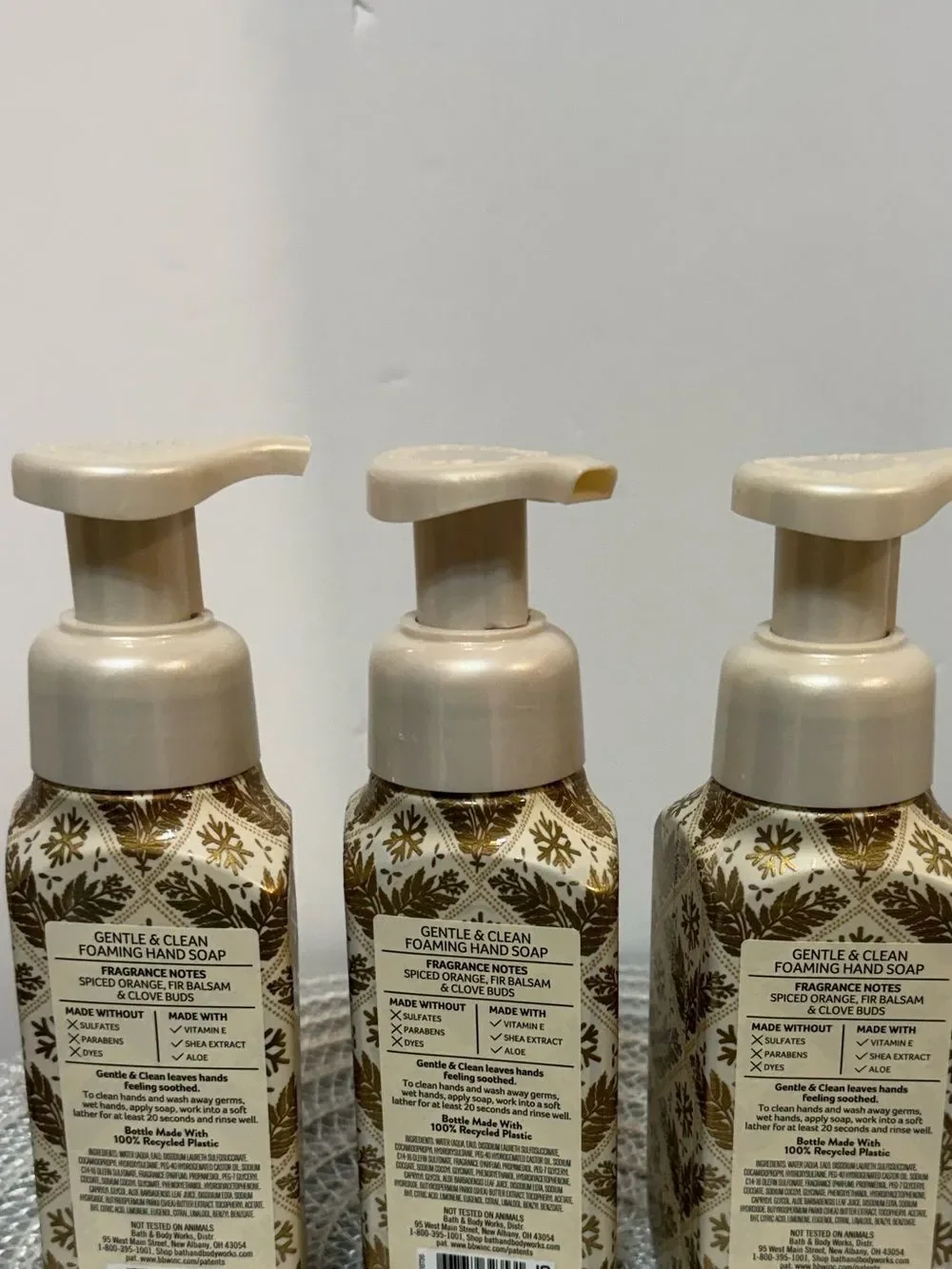 BBW Winter Foaming Hand Soap Set of 3 NWT